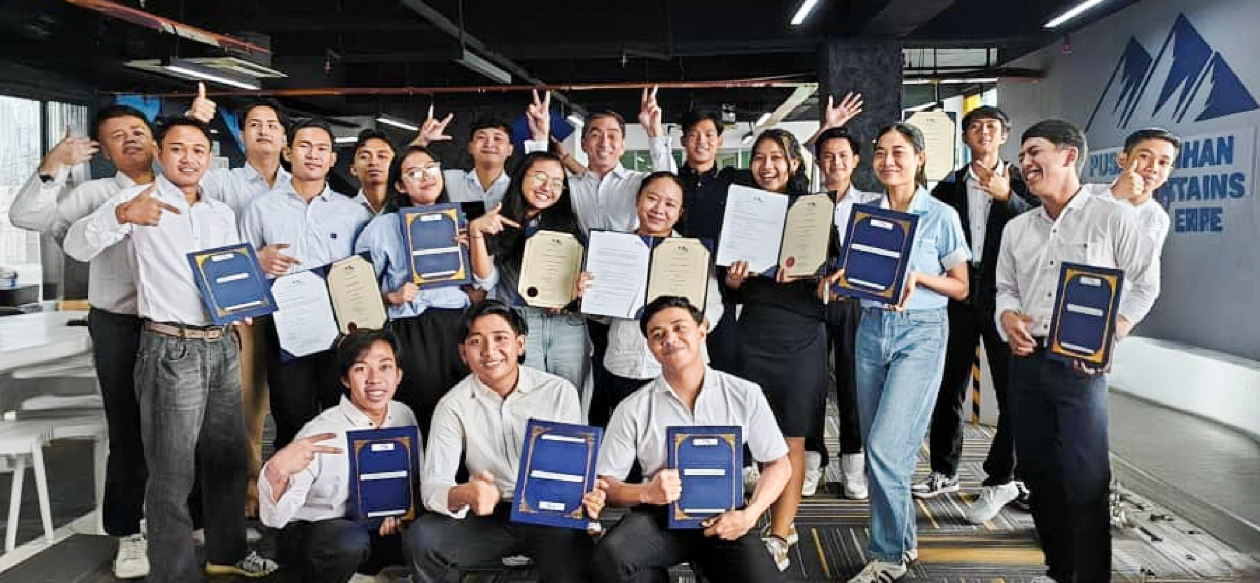 Graduation photo of students